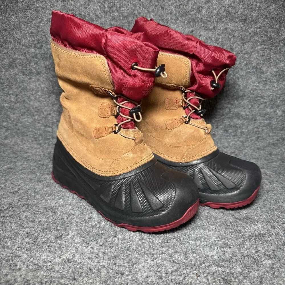 UGG Australia Kids Waterproof -20C Insulated Snow Boots Red‎ Ludvig Size US 4